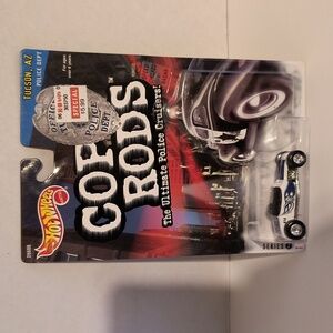 D7  Hot Wheels Track T Cop Rods 1999